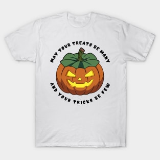 Halloween Cartoon Pumpkin May Your Treats T-Shirt